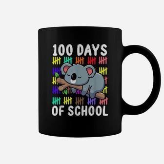Cute Koala Australia Animal Student Gift 100 Days Of School Coffee Mug | Crazezy