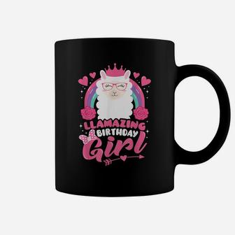 Cute Llamazing Birthday Girl Llama Alpaca Bday Party Gift Coffee Mug | Crazezy