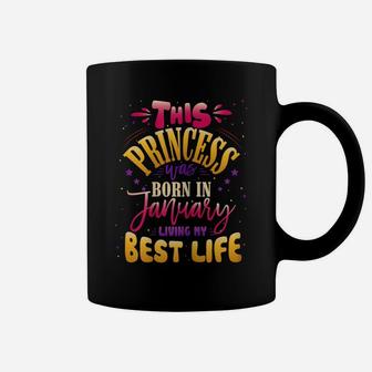 Cute Lovely Birthday Gift For This Princess Born In January Coffee Mug | Crazezy DE