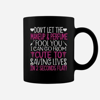 Cute Nurse Shirt Saving Lives Nurse Tshirt Coffee Mug | Crazezy DE