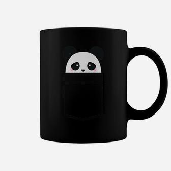 Cute Panda Pocket Shirt Gift For Men Women Coffee Mug | Crazezy CA