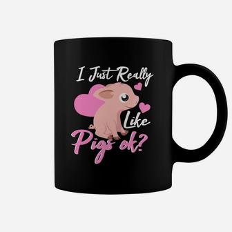 Cute Pig Lovers I Just Really Like Pigs Ok Gifts Coffee Mug - Thegiftio UK