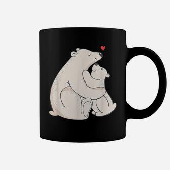 Cute Polar Bear Mama & Baby Cub Love & Gift G999983 Coffee Mug | Crazezy