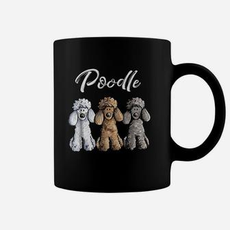 Cute Poodle Caniche Puppy Dogs Coffee Mug | Crazezy