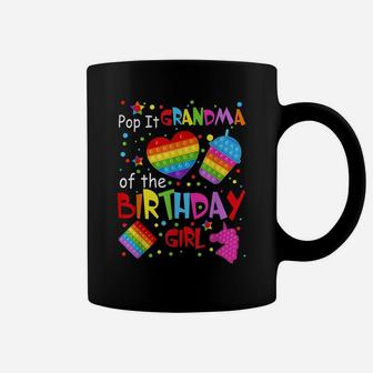 Cute Pop It Grandma Of The Birthday Girl Fidget Toy Lovers Coffee Mug | Crazezy