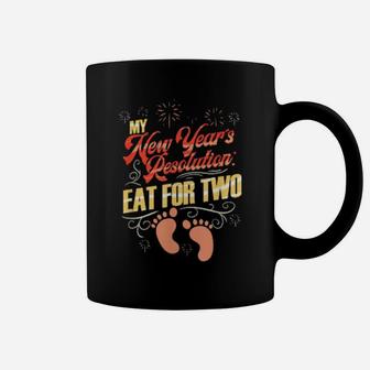 Cute Pregnancy Expectant Mother New Years Coffee Mug - Monsterry
