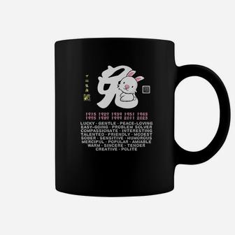Cute Rabbit Chinese Zodiac Animal Personality Trait Coffee Mug - Thegiftio