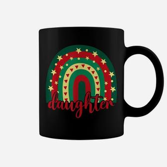 Cute Rainbow Daughter Christmas Tree Xmas Family Pajama Coffee Mug | Crazezy