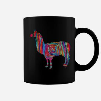 Cute Rainbow Yarn Llama Coffee Mug - Thegiftio UK