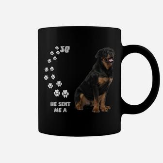 Cute Rott Dog Mom Quote, Rottie Dad Costume, Big Rottweiler Coffee Mug | Crazezy CA