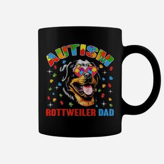Cute Rottweiler Lover Autism Awareness Dog Da Coffee Mug - Monsterry