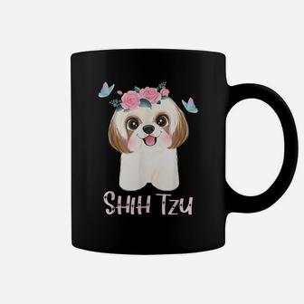 Cute Shih Tzu Mom Shitzu Dad Mens Dog Lover Ladies Shihtzu Coffee Mug | Crazezy