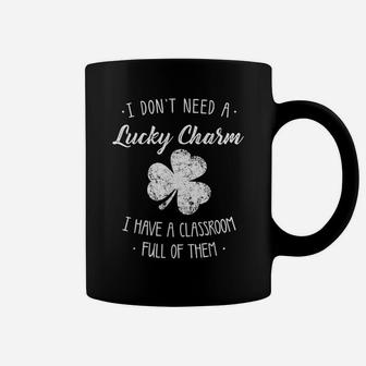 Cute St Patrick's Day Teacher Funny Lucky Charm Gift Coffee Mug | Crazezy
