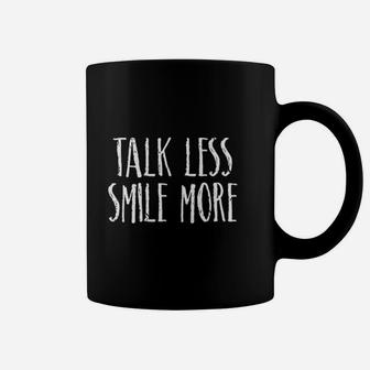 Cute Talk Less Smile More Happy Positivity Optimist Coffee Mug | Crazezy CA