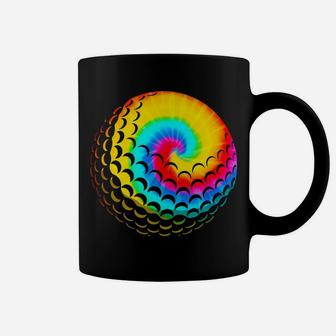 Cute Tie Dye Golf Gift Men Women Funny Rainbow Colored Ball Coffee Mug | Crazezy AU