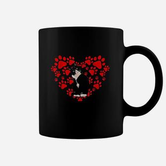 Cute Tuxedo Valentines Day Hearts For Cat Lovers Coffee Mug | Crazezy AU