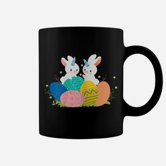 Cute Unicorn Bunny Girls Toddler Eggs Hunting Easter Pajama Coffee Mug | Crazezy AU
