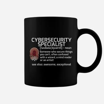 Cybersecurity Definition Coffee Mug | Crazezy