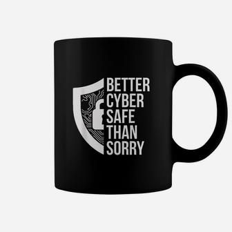 Cybersecurity It Analyst Safe Sorry Certified Tech Security Coffee Mug - Thegiftio UK
