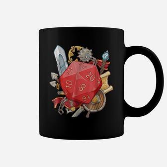 D20 Tabletop Rpg Dice Dungeon Fantasy Game T-Shirt Coffee Mug | Crazezy CA