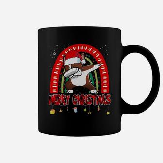 Dabbing Boston Terrier Dog Boho Rainbow Funny Christmas Coffee Mug | Crazezy DE