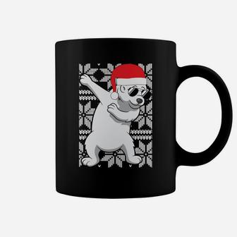 Dabbing Dab Polar Bear Ugly Christmas Gift Funny Holiday Sweatshirt Coffee Mug | Crazezy