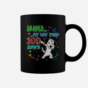 Dabbing Dalmatian 100 Days Of School Teacher Kid Gifts Coffee Mug - Seseable