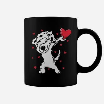 Dabbing Dalmatian Funny Valentines Day Coffee Mug - Monsterry AU
