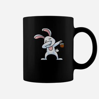 Dabbing Easter Bunny Boys Girls Kids Rabbit Coffee Mug - Seseable