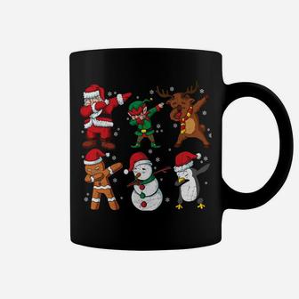 Dabbing Elf Penguin Reindeer Dab Santa Sweatshirt Coffee Mug | Crazezy