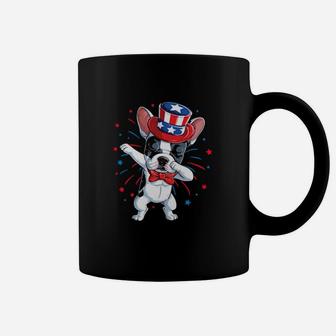 Dabbing French Bulldog 4Th Of July American Flag Coffee Mug - Monsterry