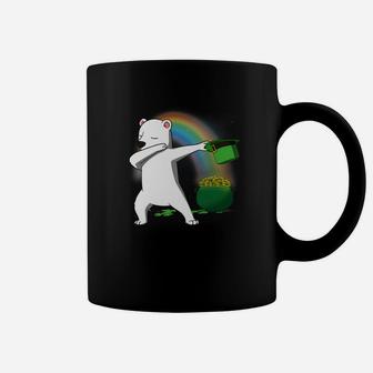 Dabbing Polar Bear Leprechaun St Patricks Day Lucky Coffee Mug - Thegiftio UK