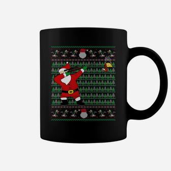 Dabbing Santa Duck Hunting Ugly Xmas Sweater Hunter Gift Sweatshirt Coffee Mug | Crazezy CA