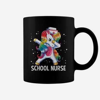 Dabbing Unicorn Funny School Nurse Medical Nursing Gift Coffee Mug | Crazezy