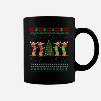 Dachshund Dog Christmas Ugly Sweater Dachshund Xmas Gift Coffee Mug | Crazezy