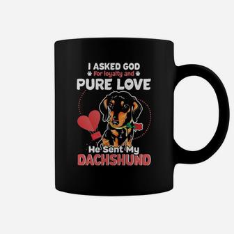 Dachshund Dog Valentine Day Coffee Mug - Monsterry