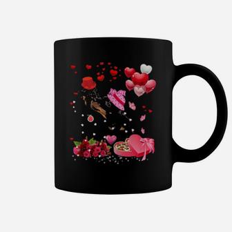 Dachshund Heart Valentines Day Love Dog Coffee Mug - Monsterry AU