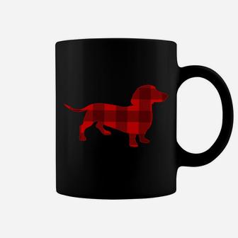 Dachshund Mama Womens Weenie Dog Plaid Gift Sweatshirt Coffee Mug | Crazezy AU