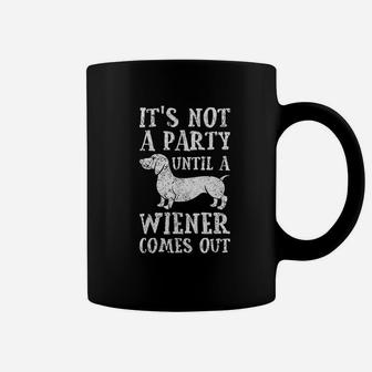 Dachshund Weiner Dog Party Vintage Coffee Mug | Crazezy AU