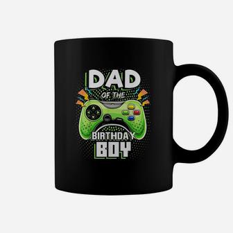 Dad Of The Birthday Boy Matching Video Gamer Birthday Party Coffee Mug | Crazezy