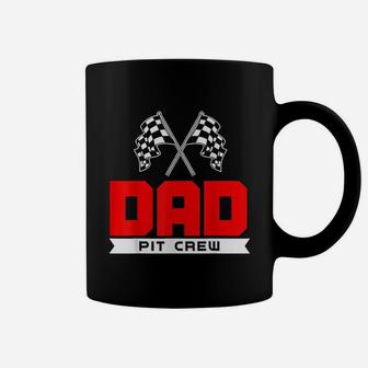 Dad Pit Crew Funny Birthday Racing Car Race Daddy Coffee Mug | Crazezy