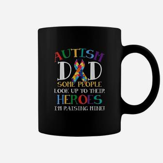Dad Puzzle Ribbon Son Is My Hero Awareness Coffee Mug | Crazezy AU