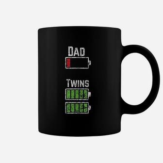 Dad Twins Battery Charge Coffee Mug | Crazezy UK