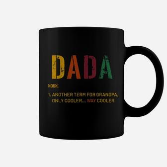Dada Grandpa Definition Distressed Retro Coffee Mug - Monsterry DE