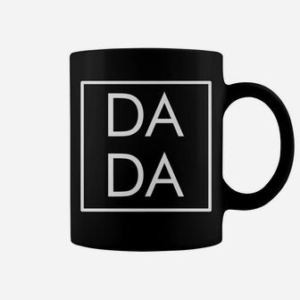 Dada Modern Boxed Square Dad, Matching Mama Family Gift Coffee Mug | Crazezy UK