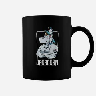 Dadacorn Proud Unicorn Dad And Baby Best Papa Ever Coffee Mug | Crazezy AU