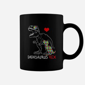 Dadasaurus Daddy Rex Awareness Proud Dad Fathers Day Coffee Mug | Crazezy AU