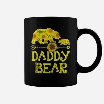 Daddy Bear Sunflower Funny Mother Father Gift Coffee Mug | Crazezy
