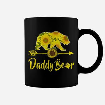 Daddy Bear Sunflower Funny Mother Father Gifts Coffee Mug | Crazezy
