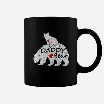 Daddy Bear With 1 One Cub Dad Fathers Day Coffee Mug | Crazezy